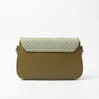 Two-Tone Textured Crossbody Bag