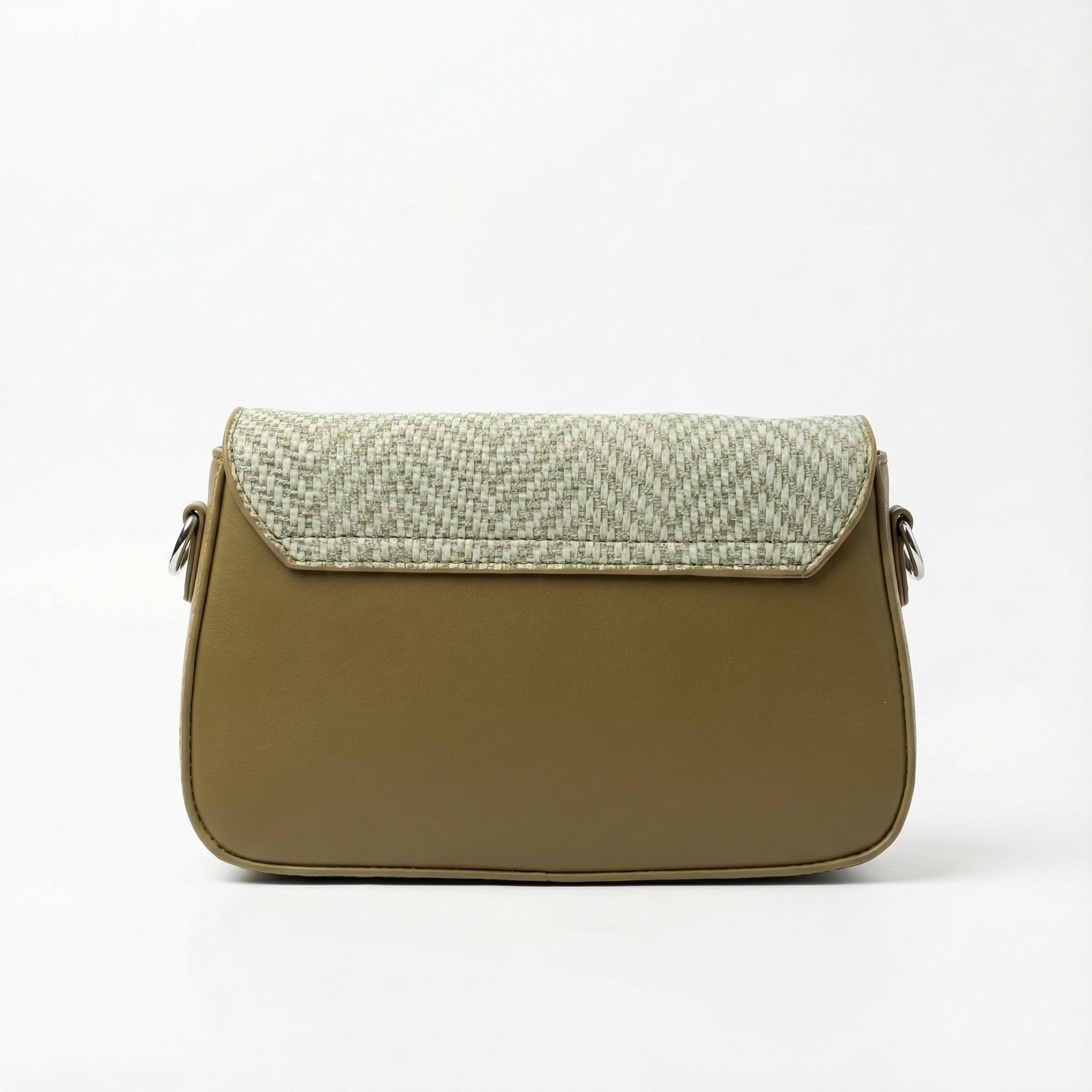 Two-Tone Textured Crossbody Bag