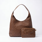 Luxury Woven Leather Hobo Bag
