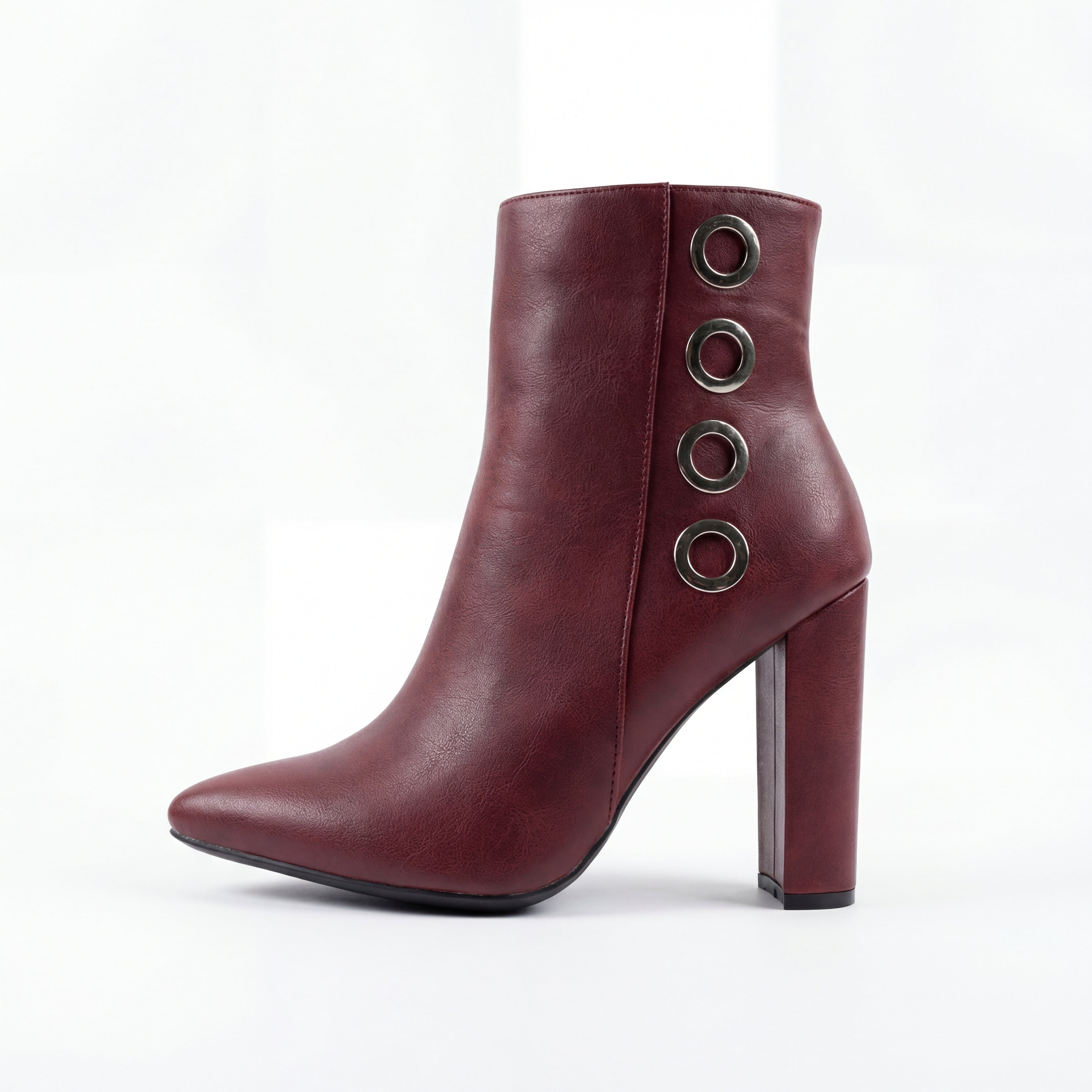 Premium Leather Lace-Up Ankle Boots