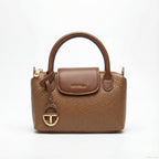 Chrisbella Elegant Pebble-Grain Mini Satchel