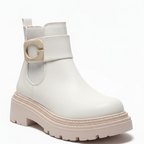 Chunky Sole Tan Chelsea Boots