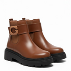 Chunky Sole Tan Chelsea Boots