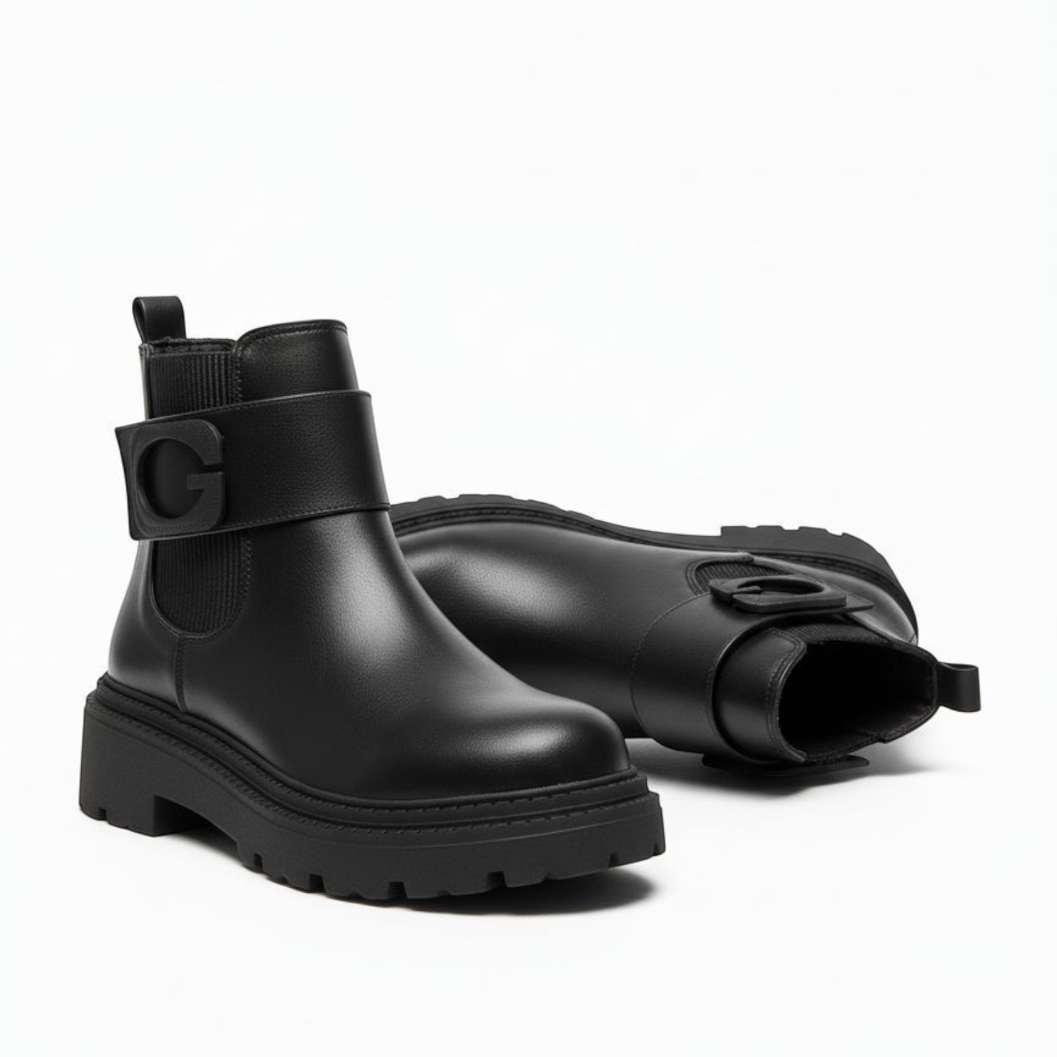 Chunky Sole Tan Chelsea Boots