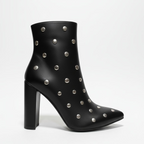 Women's Studded Block Heel Ankle Boots