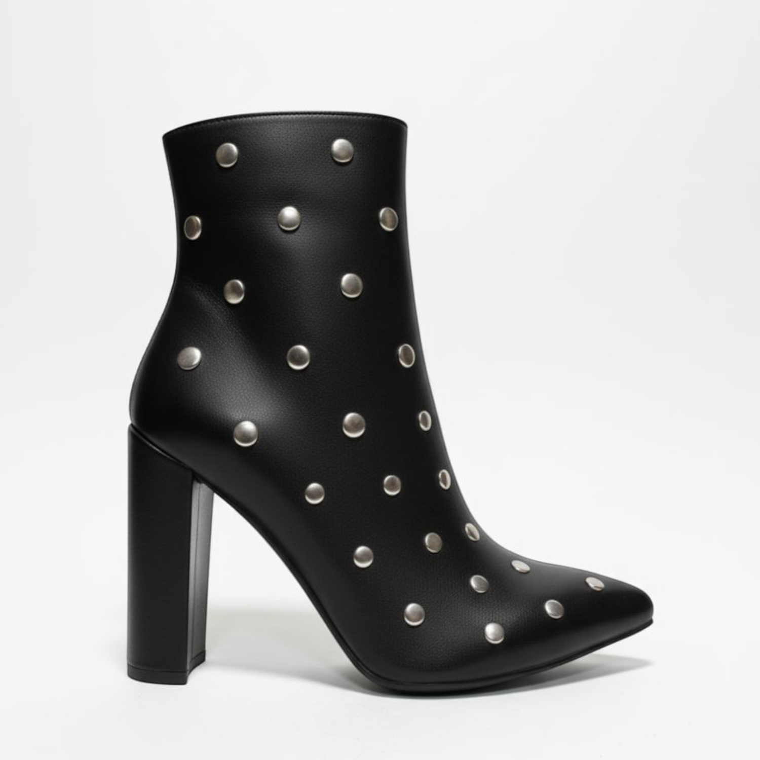 Women's Studded Block Heel Ankle Boots