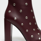 Women's Studded Block Heel Ankle Boots