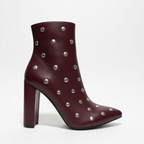 Women's Studded Block Heel Ankle Boots