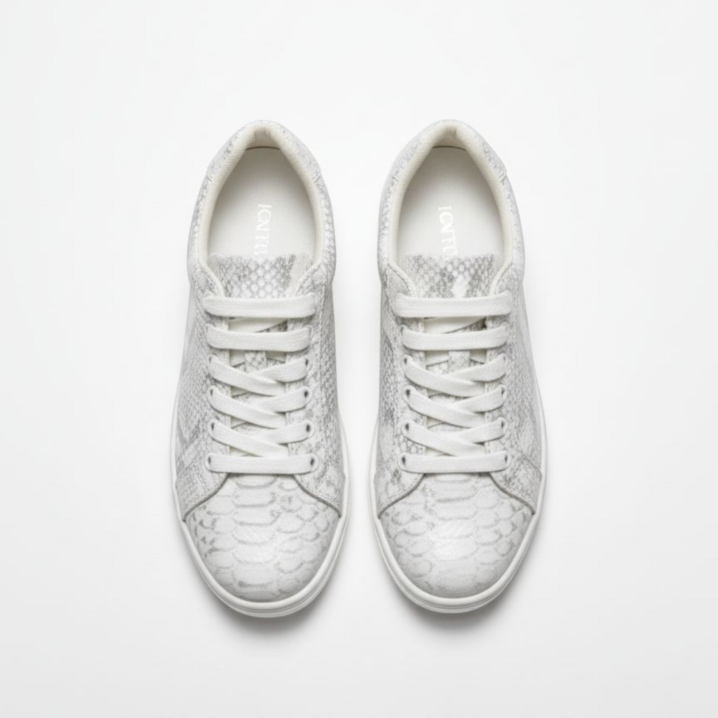 Snake Leather Court Sneaker