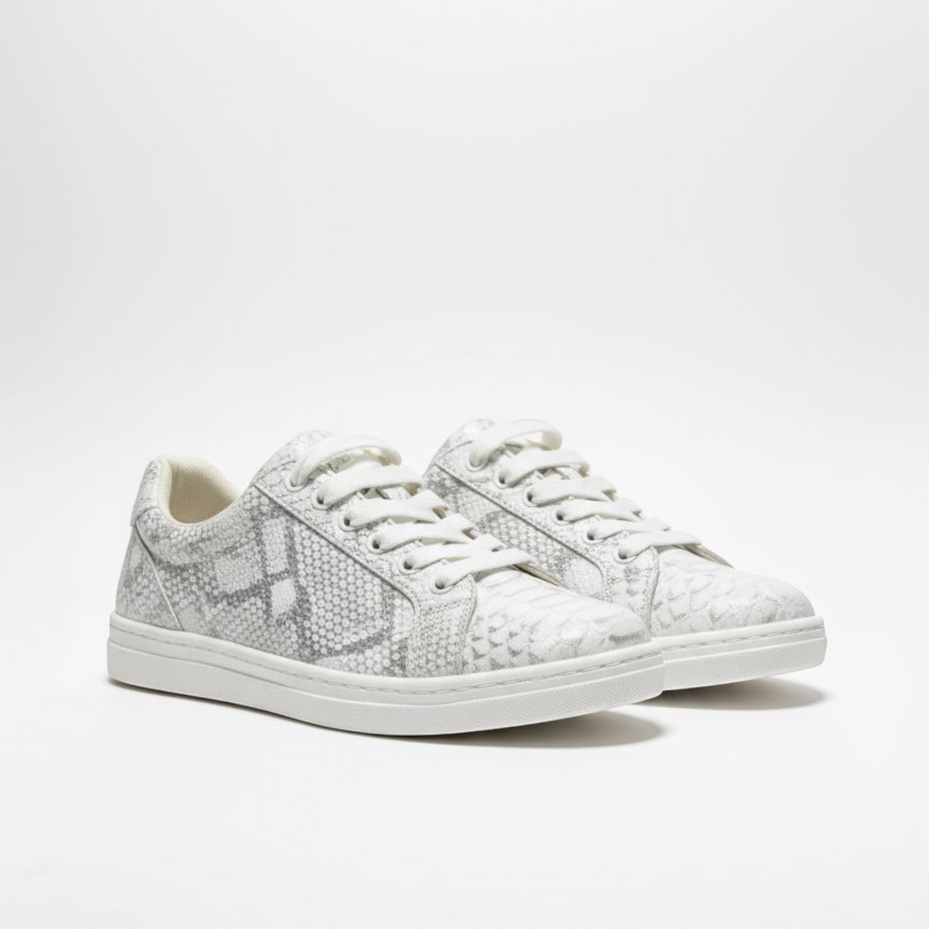 Snake Leather Court Sneaker