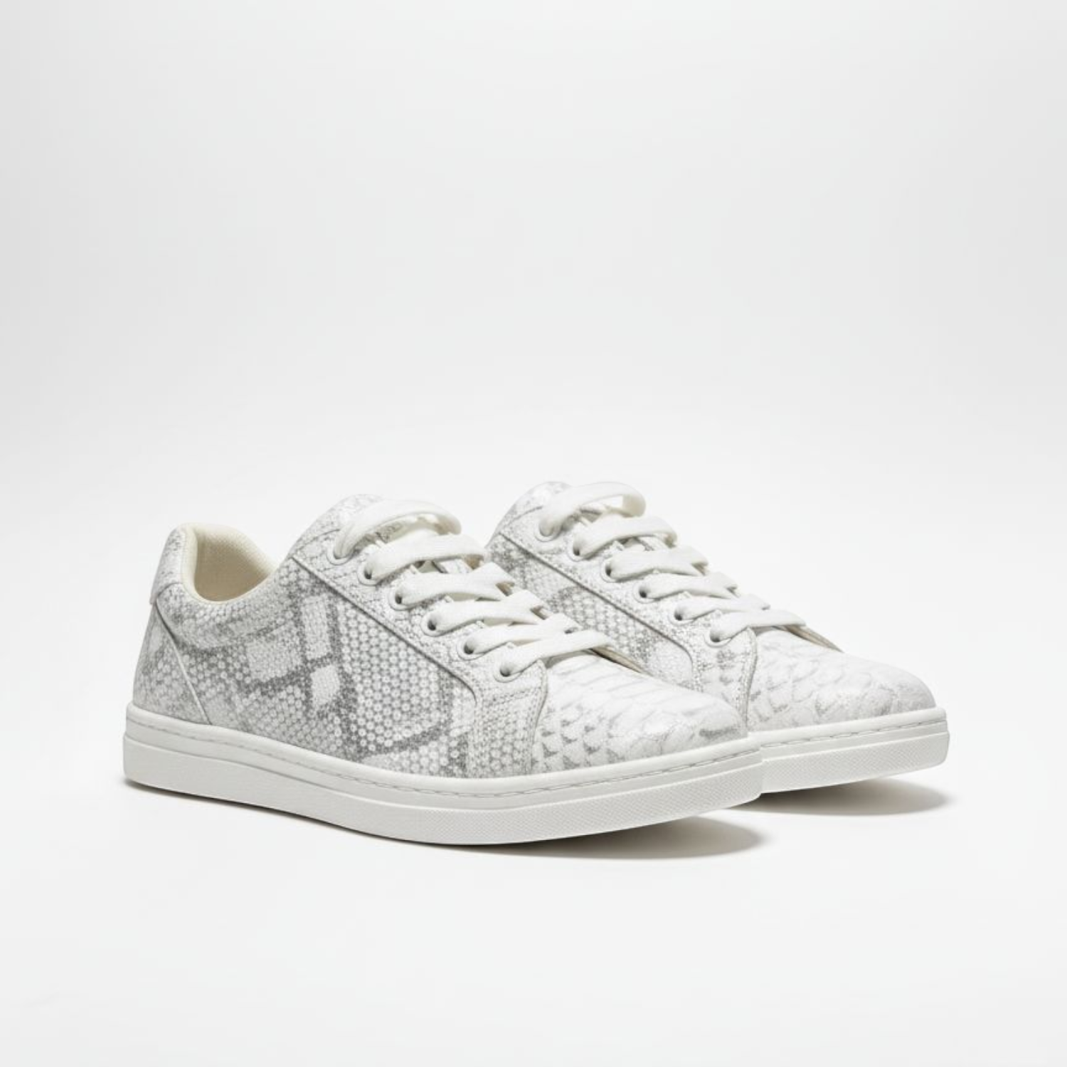 Snake Leather Court Sneaker