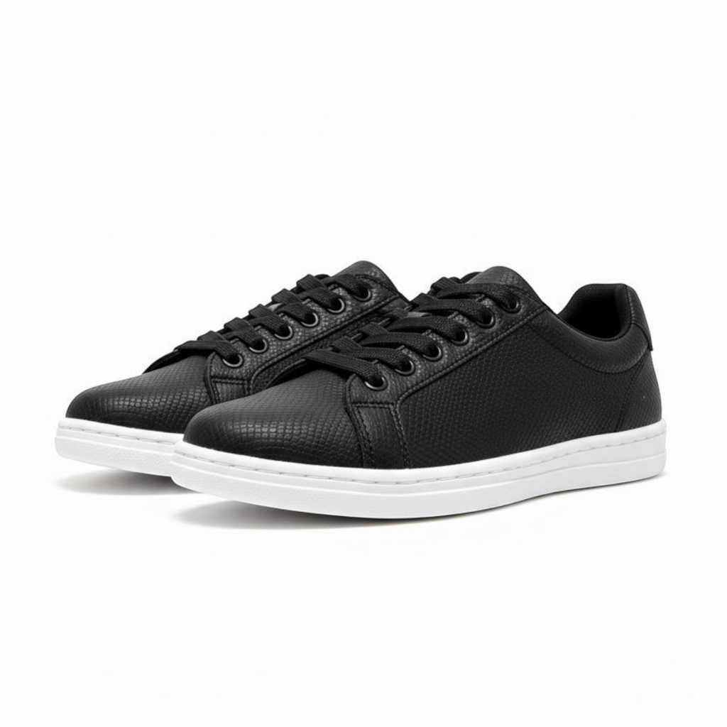 Snake Leather Court Sneaker