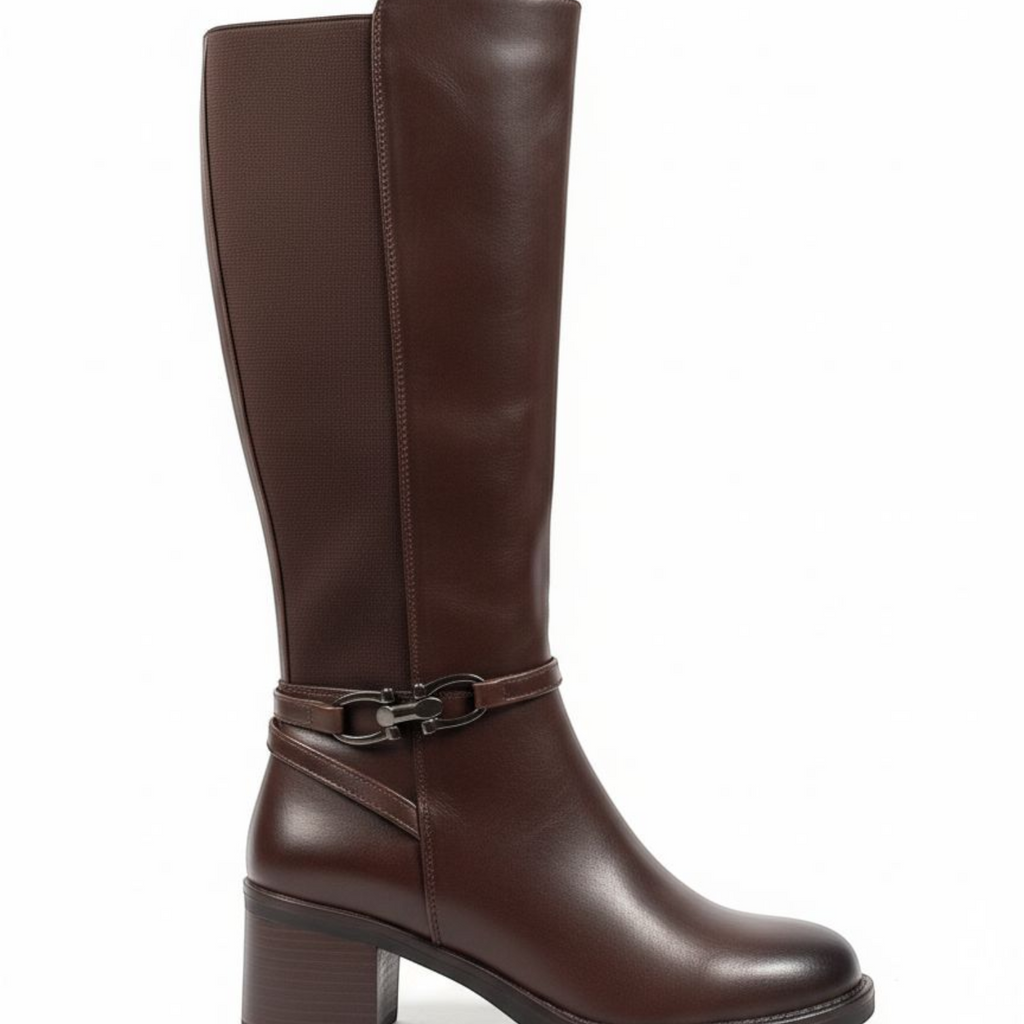 The Buckle Detail Knee-High Boot