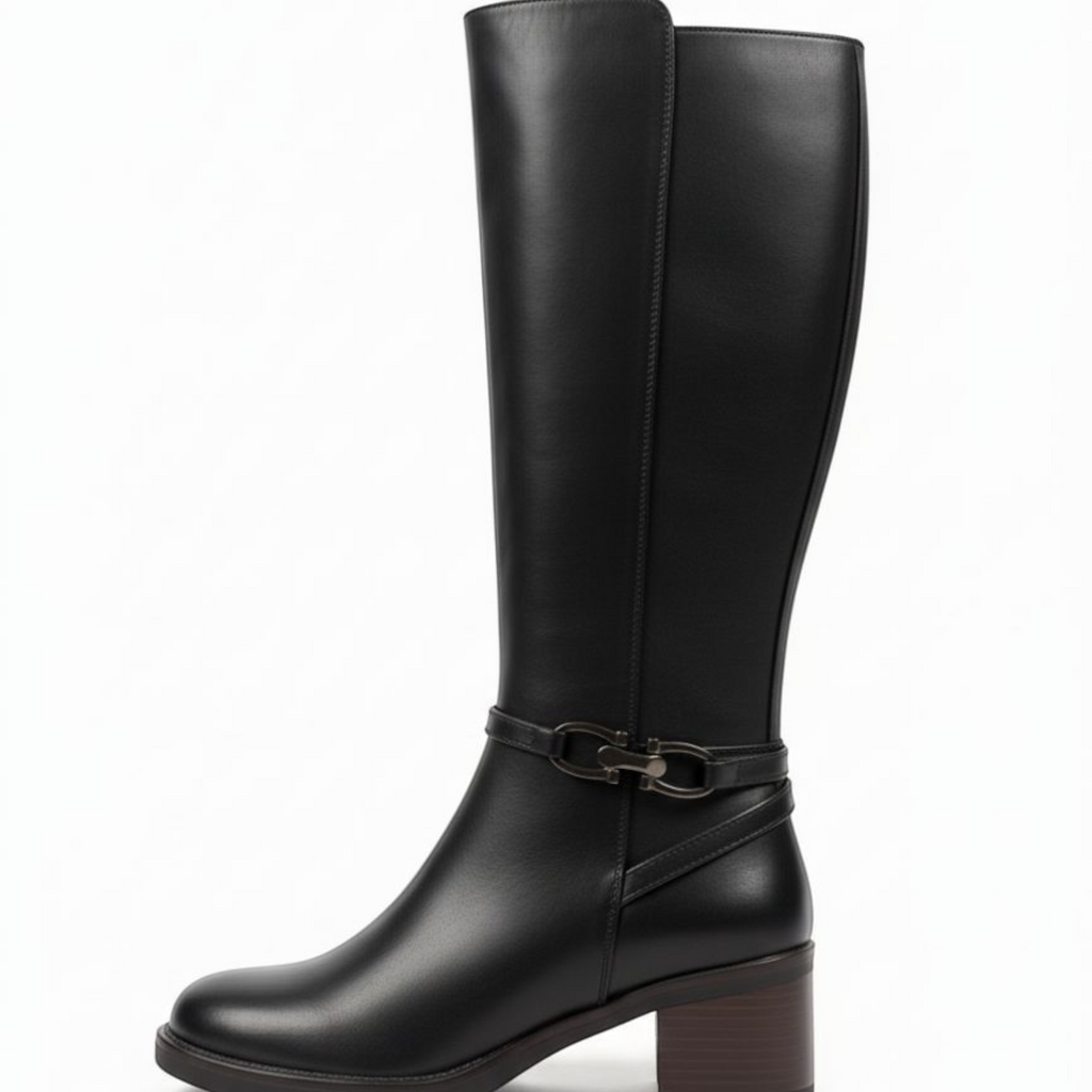 The Buckle Detail Knee-High Boot