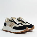 Modern Mesh & Suede Platform Trainers