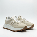 Modern Mesh & Suede Platform Trainers