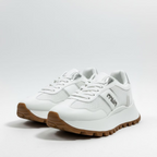 Modern Mesh & Suede Platform Trainers