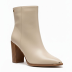 The Elegant Gold-Tip Ankle Boot