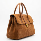 Luxurious Burgundy Leather Satchel