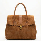 Luxurious Burgundy Leather Satchel