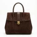 Luxurious Burgundy Leather Satchel