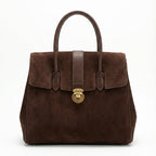 Luxurious Burgundy Leather Satchel
