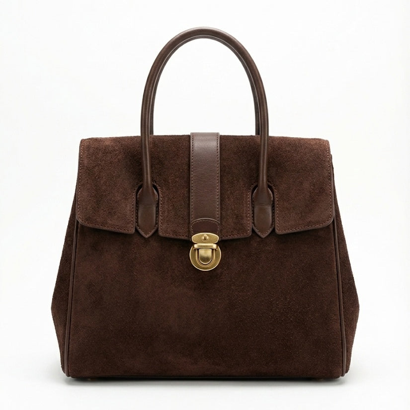 Luxurious Burgundy Leather Satchel