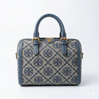 Classic Monogram Jacquard Barrel Bag