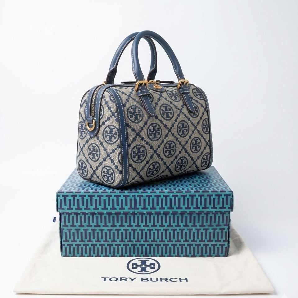 Classic Monogram Jacquard Barrel Bag