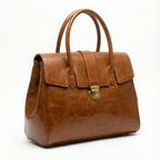 Luxurious Burgundy Leather Satchel