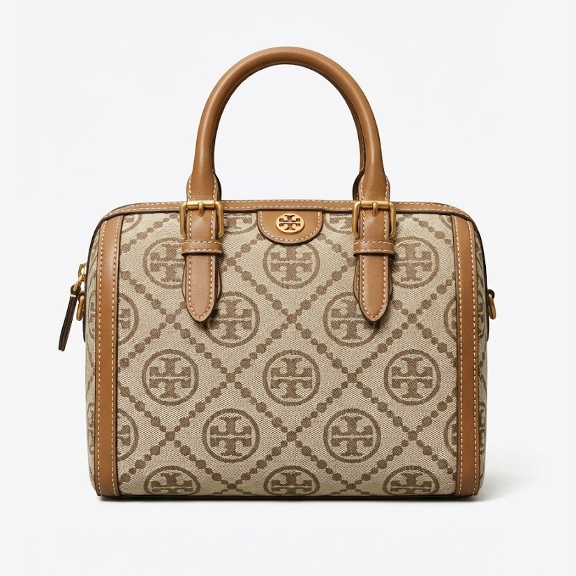 Classic Monogram Jacquard Barrel Bag