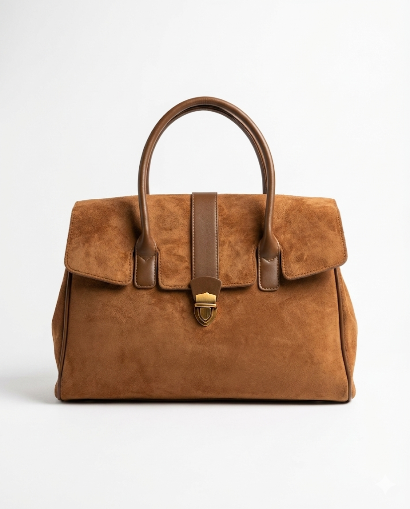 Luxurious Burgundy Leather Satchel