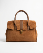 Luxurious Burgundy Leather Satchel