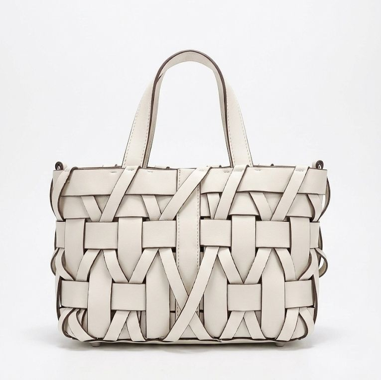 Chic Woven Leather Tote Bag