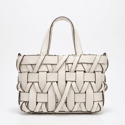 Chic Woven Leather Tote Bag