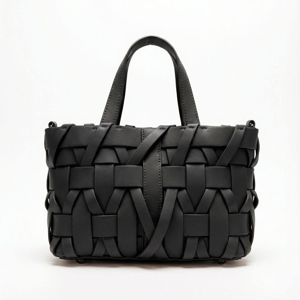 Chic Woven Leather Tote Bag