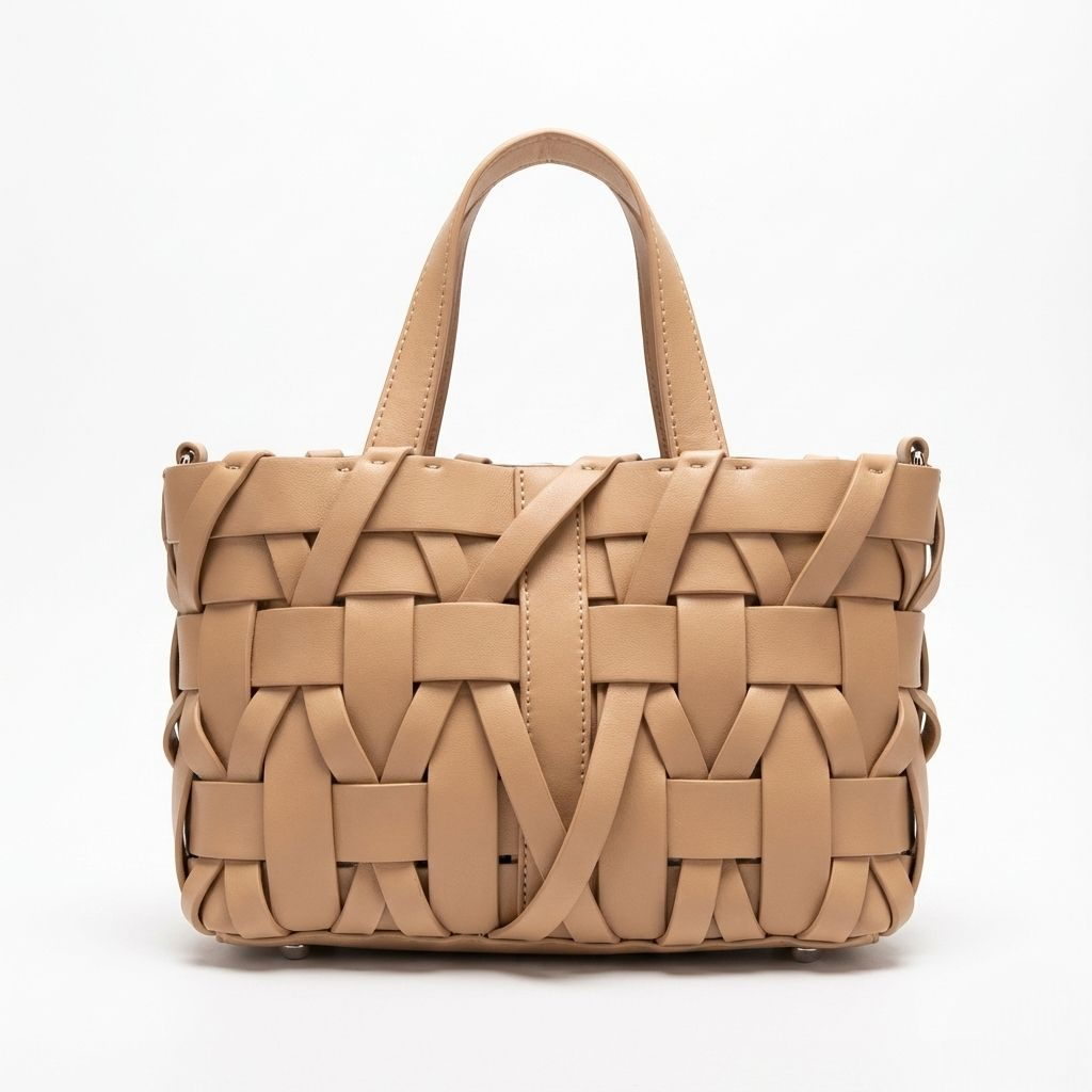 Chic Woven Leather Tote Bag