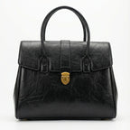 Luxurious Burgundy Leather Satchel